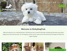 Tablet Screenshot of dinkydogclub.com